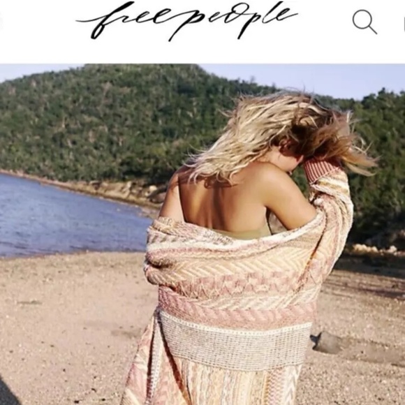 FREE PEOPLE, LONG KNIT CARDIGAN SWEATER, SZ SMALL - Picture 1 of 11